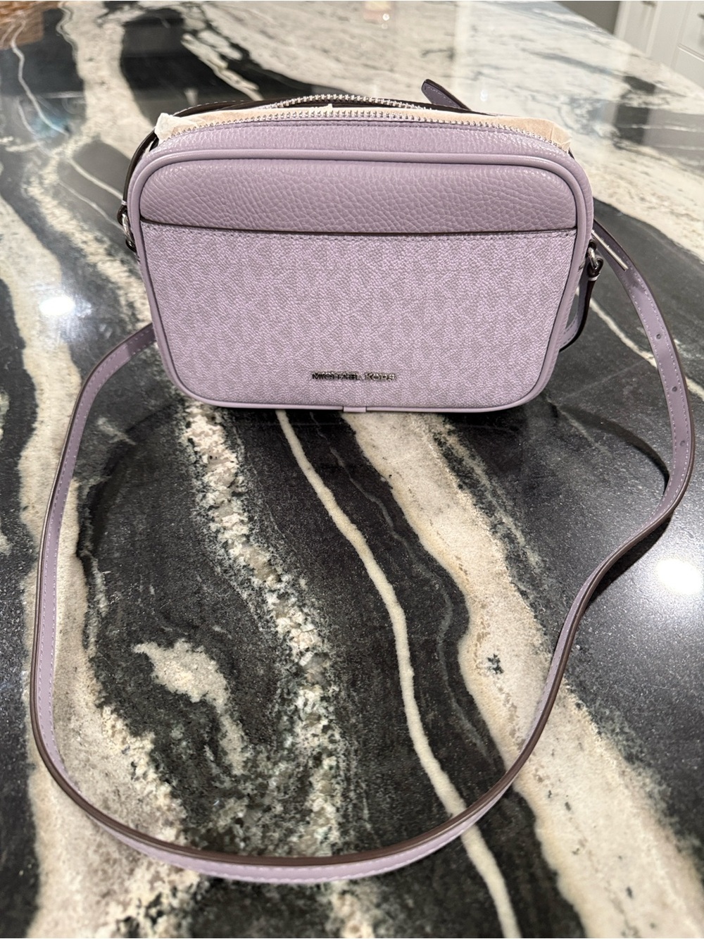 Michael Kors Lavender Crossbody Camera Bag